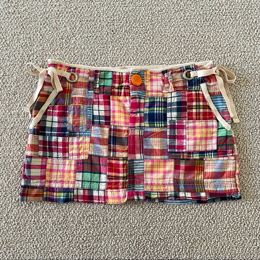 AMERICAN EAGLE OUTFITTERS Madras Mini Skirt US8